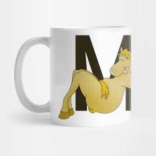 Pony Monogram Letter m Mug